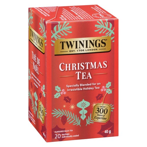 Twinings Flavoured Black Tea Christmas 20 Tea Bags 