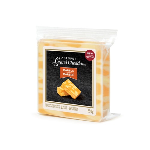 Agropur Grand Cheddar Mild Marble Cheese 250 g