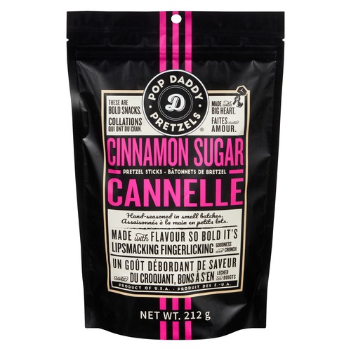 Pop Daddy Cinnamon Sugar Pretzel Sticks 212 g