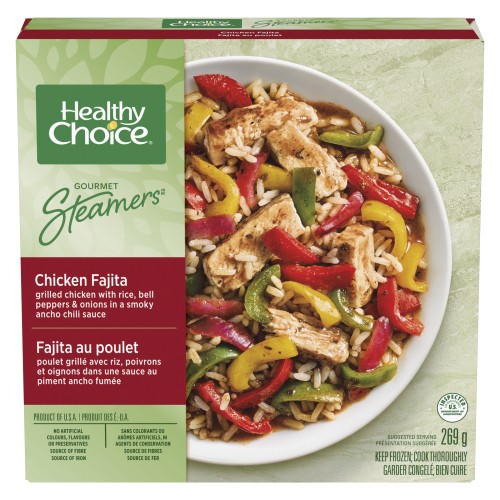 Healthy Choice Gourmet Steamers Frozen Meal Chicken Fajita 269 g