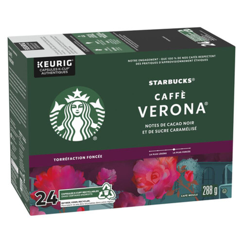 Starbucks Coffee Pods Caffè Verona Dark Roast 24 K-Cups 288 g