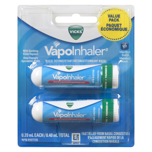 Vicks Vapor Inhaler Twin Tray