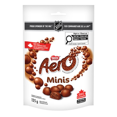 Nestlé Aero Milk Chocolate Minis Pouch 135 g