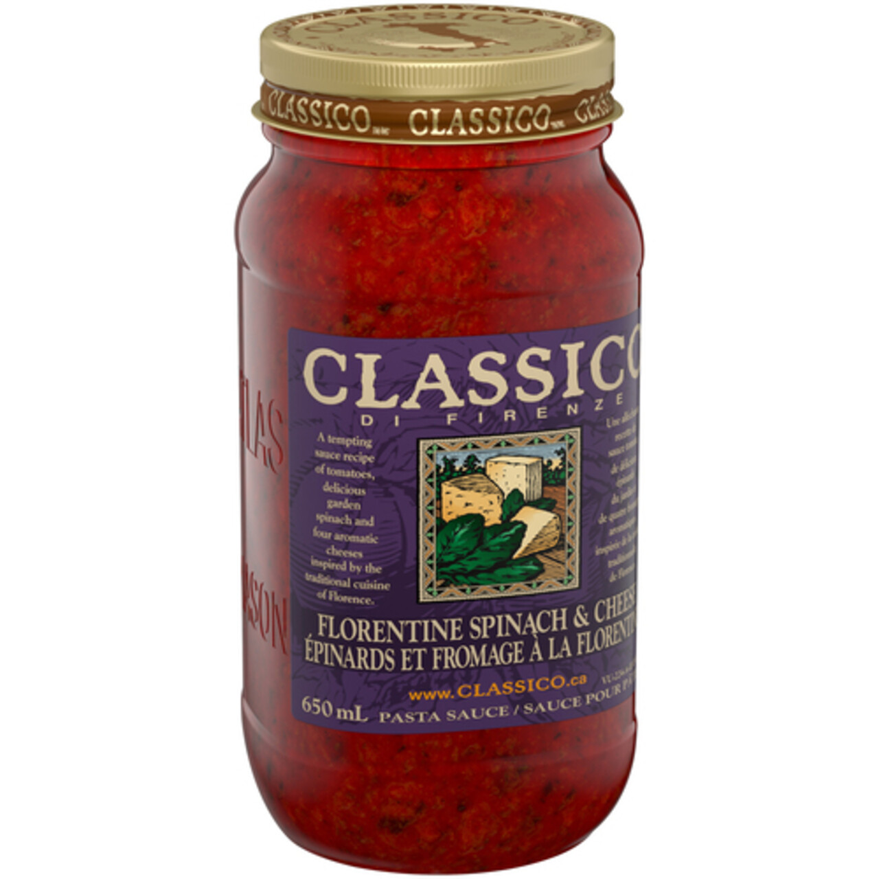 Classico Pasta Sauce Di Firenze Florentine Spinach & Cheese 650 ml