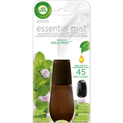 Air Wick Air Fresheners Natural Essential Oils Mist Refill Wild Mint 20 ml