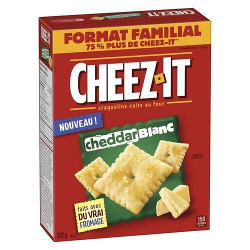 Kellogg Cheez-It Crackers White Cheddar Value Size 352 g