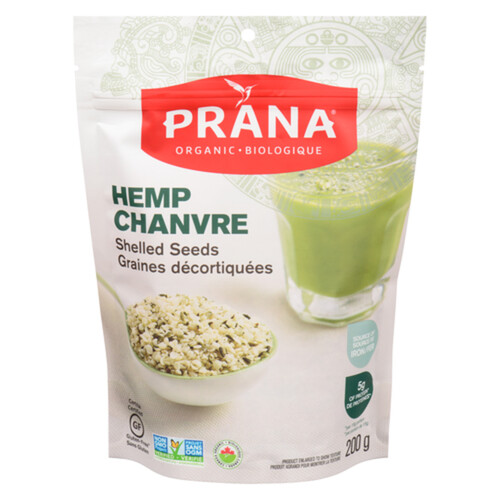 Prana Organic Seeds Shelled Hemp 200 g