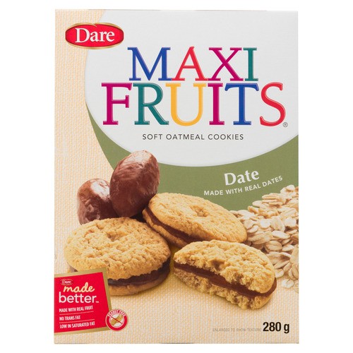 Dare Maxi Fruits Oatmeal Cookies Dates 280 g