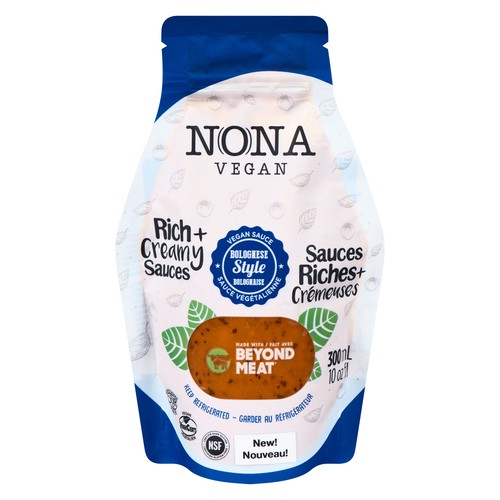 Nona Vegan Sauce Bolognese Style Rich Creamy 300 ml