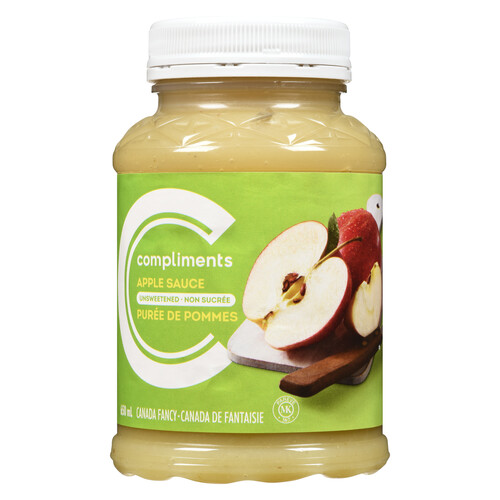 Compliments Apple Sauce Unsweetened 650 ml