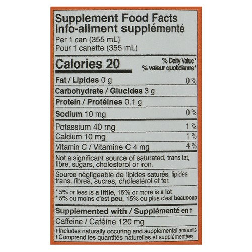 Mateìna Organic Infusion Energy Drink Peach Passion 355 ml (can)