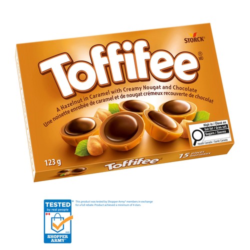Toffifee Hazelnut In Caramel With Creamy Nougat And Chocolate 15 Pieces 123 g