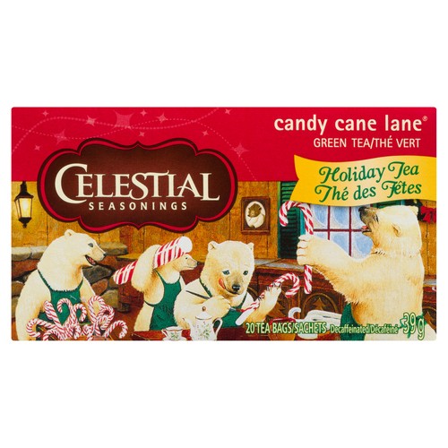 Celestial Seasonings Green Tea Decaffeinated Candy Cane 20 EA