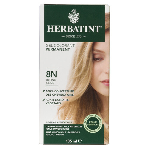 Herbatint Hair Colouring 8N Light Blonde 135 ml