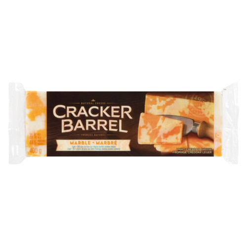 Cracker Barrel Cheese Cheddar Marble Lite 400 g