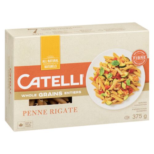 Catelli Pasta Penne Rigate Whole Grains 375 g