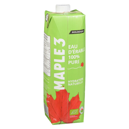 Maple 3 Organic Water Pure Maple 1 L (can)