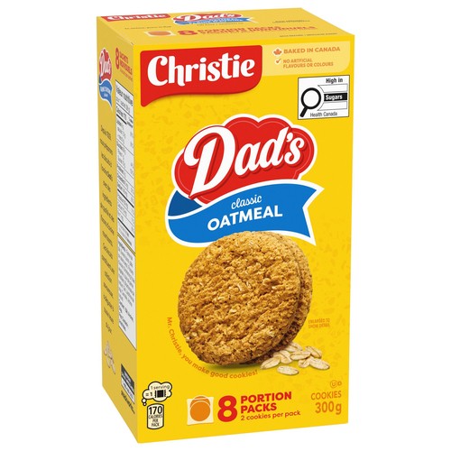 Dads Original Oatmeal Cookies 8 Individually Wrapped Packs 300 g