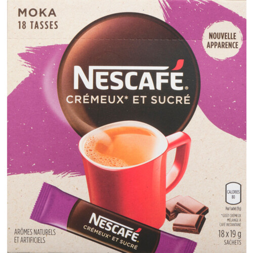 Nescafé Instant Coffee Sweet & Creamy Mocha 18 x 19 g 