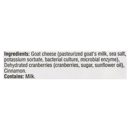 Woolwich Soft Fresh Dairy Goat Cheese Cranberry Cinnamon 113 g