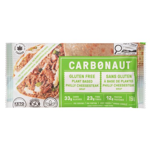Carbonaut Wrap Gluten-Free Plant Based Philly Cheesesteak 156 g