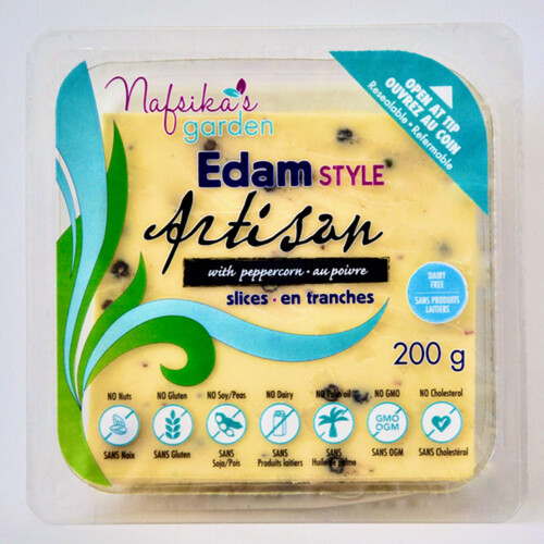 Nafsika's Garden Edam Style Cheese Slices With Peppercorn 200 g