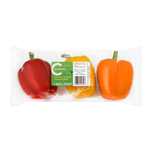 Compliments Sweet Bell Peppers 3 Pack