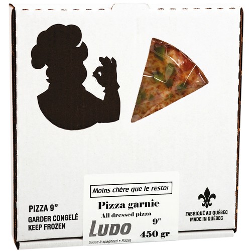 Ludo Frozen All Dressed Topped Pizza 9 inches 450 g