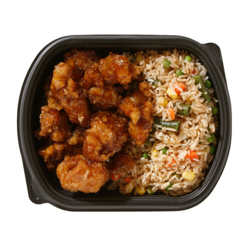 Honey Garlic Chicken With Fried Rice 