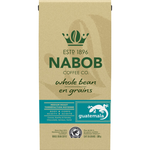 Nabob Whole Bean Guatemala Coffee 300 g
