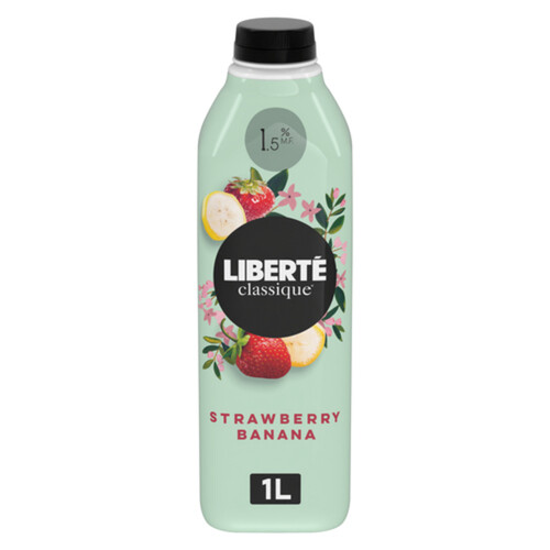 Liberté Classique 1.5% Drinkable Yogurt Strawberry Banana 1 L