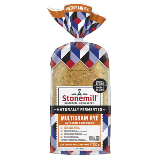 Stonemill Bakehouse Authentic Sourdough Rye Multigrain Bread 550 g