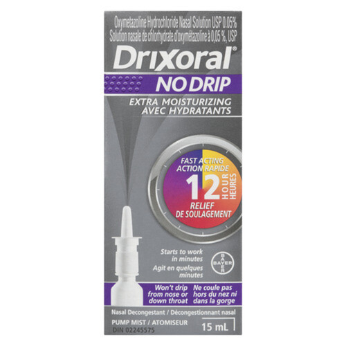 Drixoral Nasal Spray No Drip Extra Moisturizing 15 ml