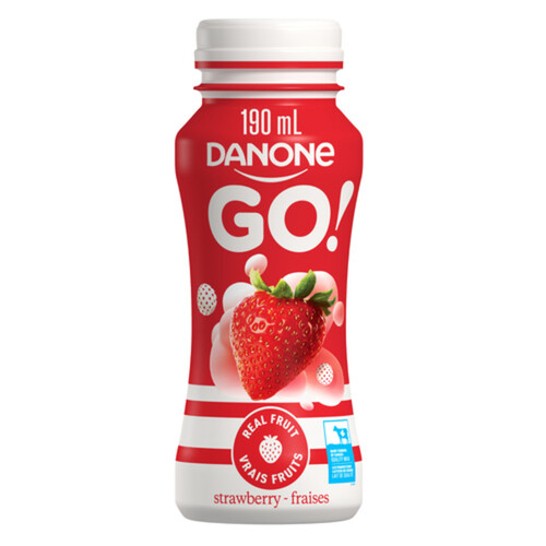 Danone Go! Drinkable Yogurt Strawberry 190 ml