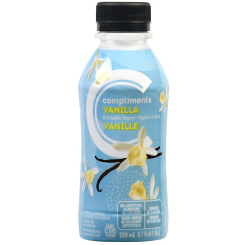 Compliments Drinkable Yogurt Vanilla 200 ml