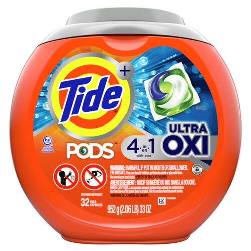 Tide Laundry Detergent Pods Ultra Oxi 32 Pods 877 g