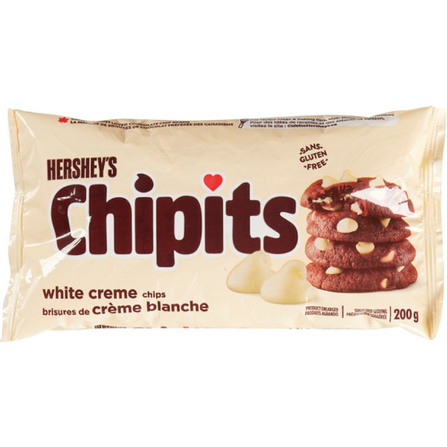 Hershey's Gluten-Free Chipits Baking Pieces Chocolate White Cream 200 g ...