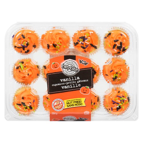 Two-Bite Nut-Free Cupcakes Vanilla Halloween 284 g