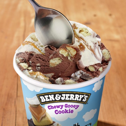 Ben & Jerry's Ice Cream Chewy Gooey Cookie 473 ml