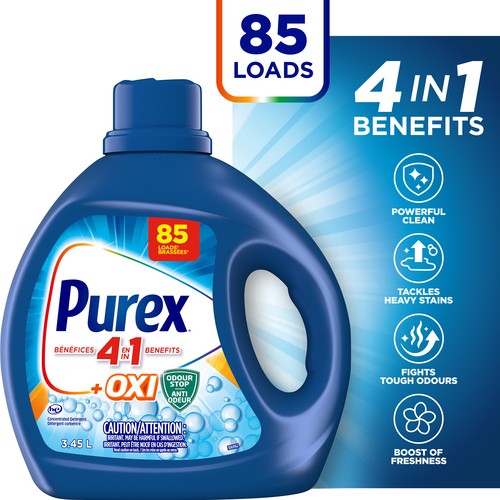 Purex Liquid Laundry Detergent Oxi & Odour 3.45 L