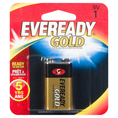 Eveready 9V Gold Batteries 1 EA