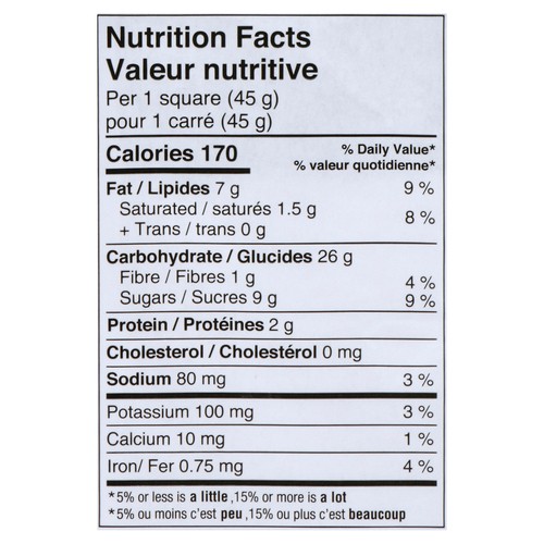 Charlotte's Squares Date And Oat 9 Pack 400 g