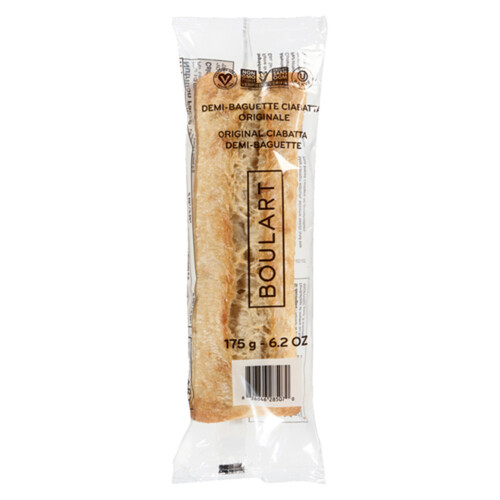 Boulart Ready-To-Bake Demi Baguette Ciabatta 175 g (frozen)