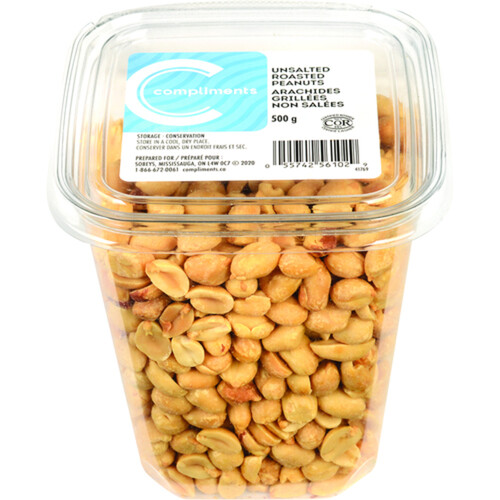 Compliments Peanuts Roasted Unsalted 500 g