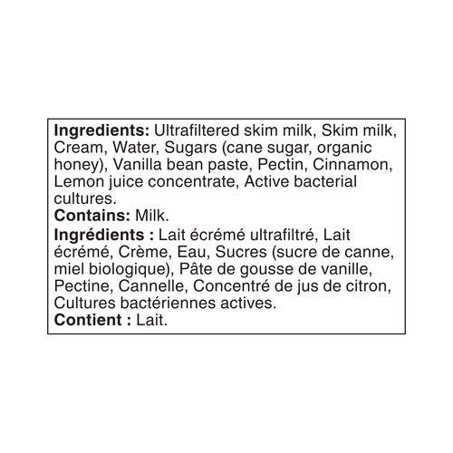 Siggi's Skyr Yogurt 3.25% Vanilla Cinnamon 650 g