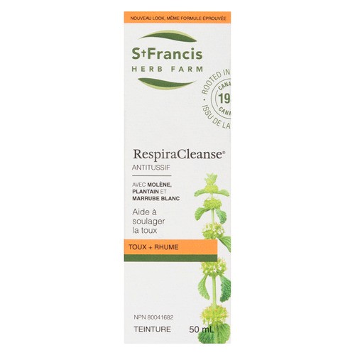 St. Francis Herb Farm Herbal Remedies Cold + Flu Tincture Respiracleanse 50 ml