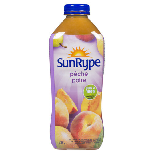 SunRype 100% Juice Peach Pear 1.36 L (bottle)