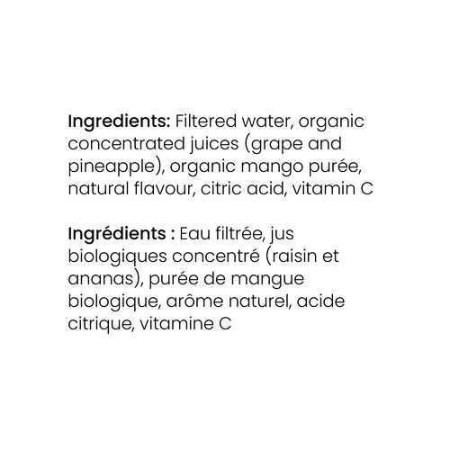 Kiju Organic Fruit Juice Mango Pineapple 4 x 200 ml
