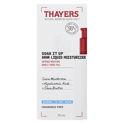 Thayers Natural Remedies Soak it Up Liquid Moisturizer Normal To Dry Skin 75 ml