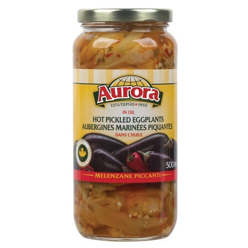 Aurora Hot Pickled Eggplant 500 ml